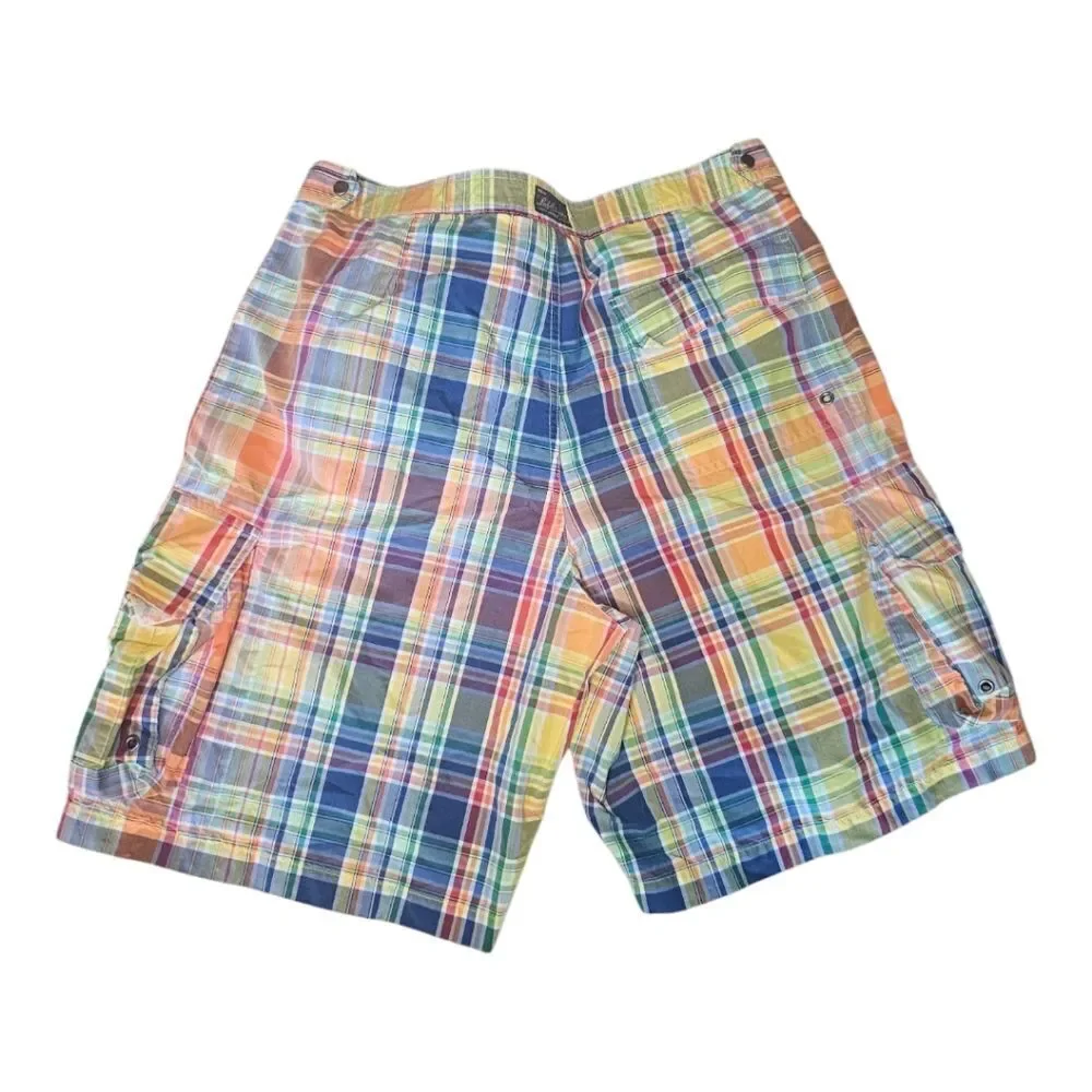 POLO BY RALPH LAUREN Vintage Plaid Swim Trunks - Size 34‎